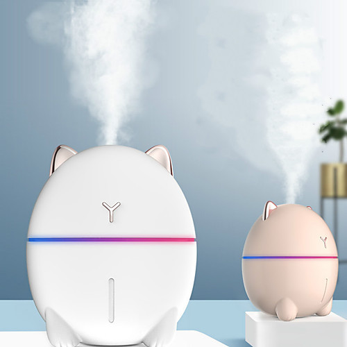 

200ml Mini Humidifier Usb Portable Essential Aroma Oil Diffuser Cute Colorful Night Light Mist Maker Fogger Dudu Cat