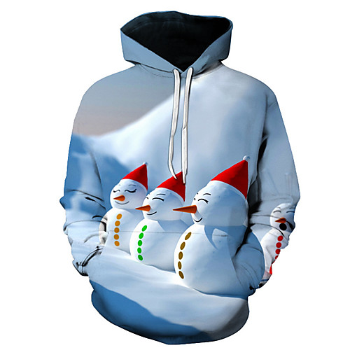 

Men's Casual / Basic Hoodie - 3D Blue US32 / UK32 / EU40