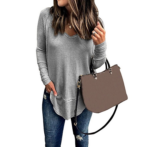 

Women's Daily Blouse - Solid Colored Black