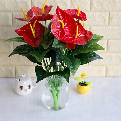 

Artificial Fake Flower Naturalism Rural Country Tabletop / Decoration 1 Anthurium