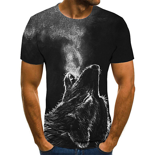 

Men's Daily T-shirt - 3D Print Black