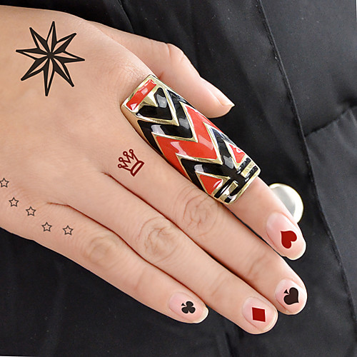 

Women's Ring 1pc Red Alloy Punk Victorian Africa Gift Daily Jewelry Geometrical Alphabet Shape Precious Cute Cool Lovely