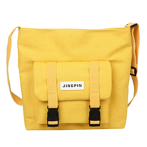 

Women's Polyester Crossbody Bag Solid Color Black / White / Yellow