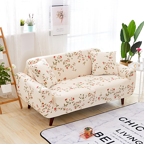 

Sofa Cover Floral / Neutral / Contemporary Printed Polyester Slipcovers