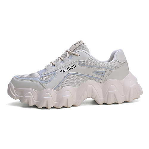 

Men's Chunky Sneakers Canvas Winter Casual Sneakers White / Blue / Beige