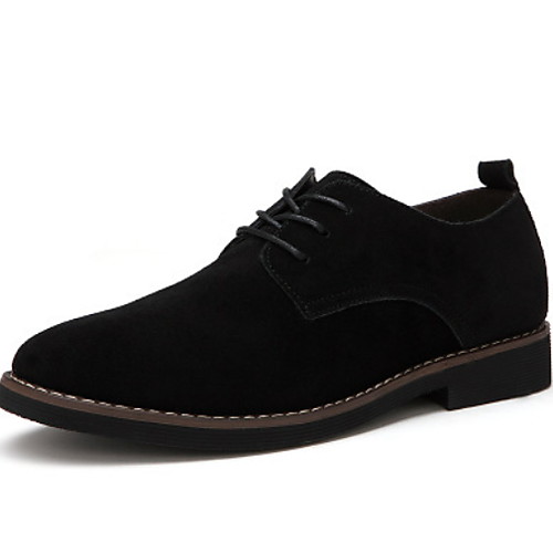 

Муж. Комфортная обувь Замша Наступила зима Туфли на шнуровке Черный / Темно-коричневый / Темно-синий