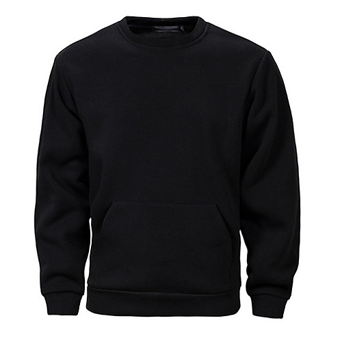 

Men's Casual Hoodie - Solid Colored Black US32 / UK32 / EU40