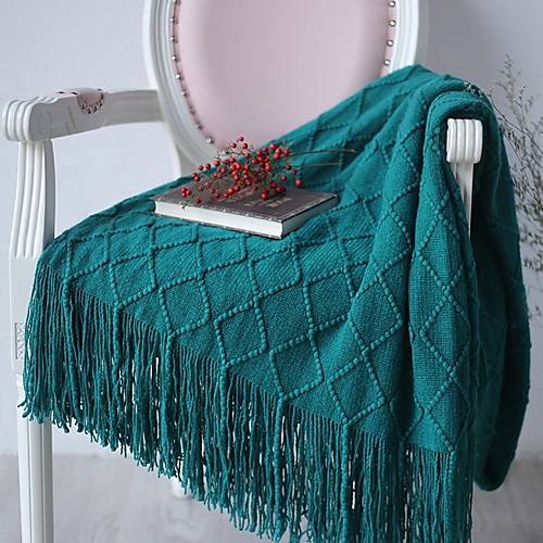 

Многофункциональные одеяла, Сплошной цвет Акриловые волокна удобный одеяла