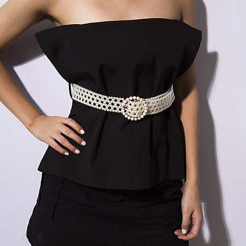 

Women's Body Jewelry 104 cm Waist Chain White Imitation Pearl Costume Jewelry For Party / Gift / Daily Summer