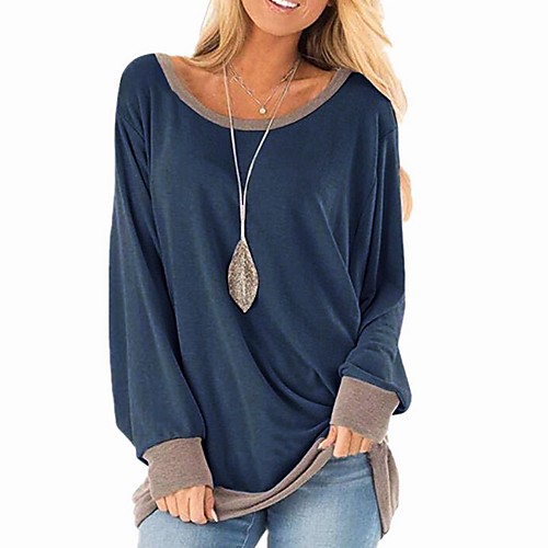 

Women's Daily T-shirt - Solid Colored Black