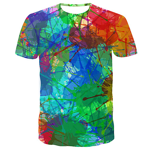 

Men's Daily T-shirt - 3D Print Rainbow