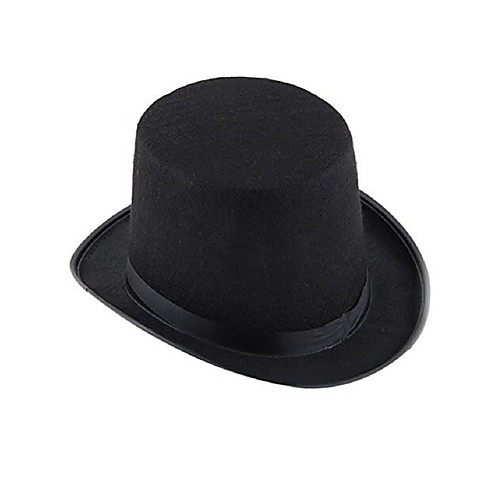 

Unisex Party Work Cotton Linen Bucket Hat-Solid Colored All Seasons Black