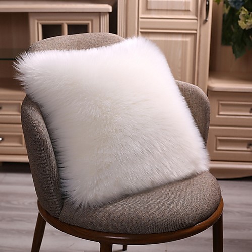 

1 pcs Velvet Pillow Cover & Insert, Solid Colored Throw Pillow