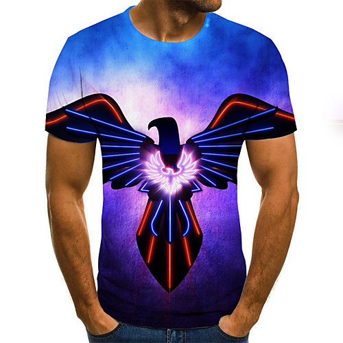 

Men's Daily T-shirt - 3D Print Blue