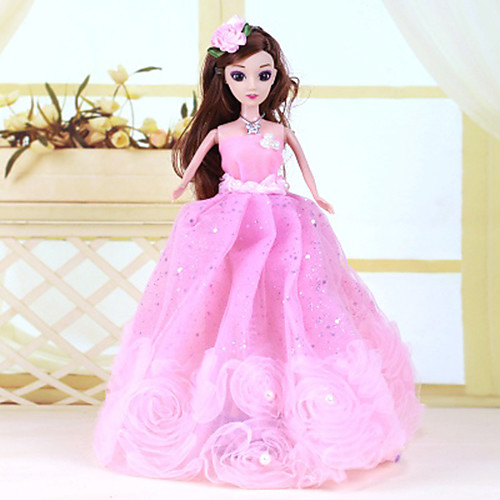 

Платье куклы Вечеринка Для Barbie Цветочные ботанический Полиэстер Платье Для Девичий игрушки куклы