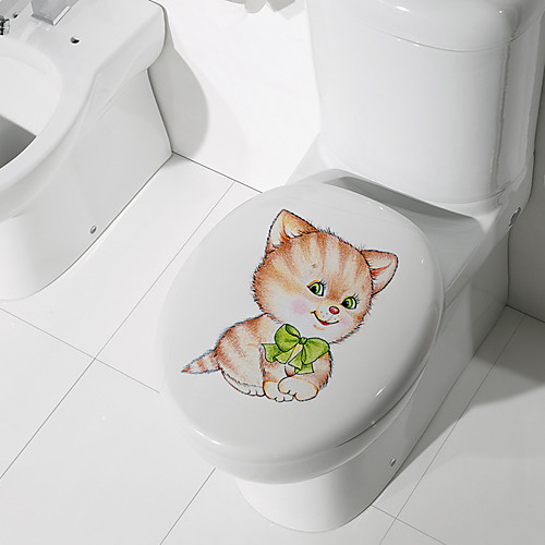 

Наклейки для туалета - Наклейки для животных Животные / Геометрия Ванная комната / Детская