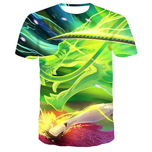 

Men's Daily T-shirt - 3D Print Green