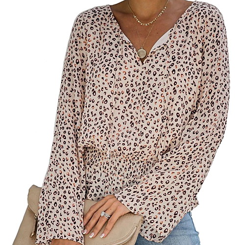 

Women's Daily Blouse - Color Block White