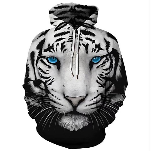 

Men's Casual Hoodie - 3D White US32 / UK32 / EU40