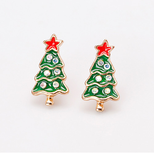 

Women's Trendy Fashion Cute Alloy Synthetic Diamond Christmas Daily - Solid Colored