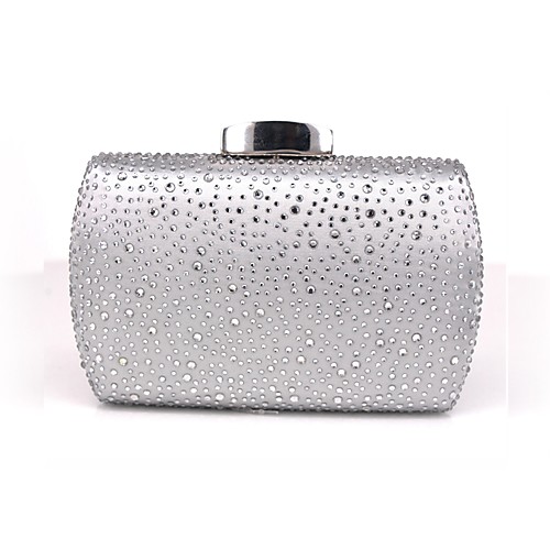 

Women's Chain Alloy Evening Bag Solid Color Black / Champagne / Silver