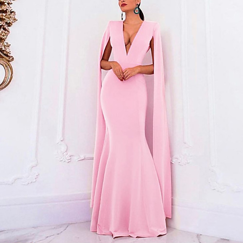 

Women's Party / Evening Basic Sheath Dress - Solid Colored Black Blushing Pink Blue S M L XL