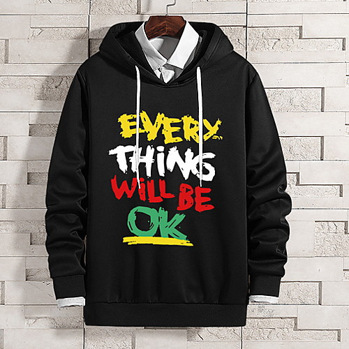 

Men's Basic Hoodie - Geometric Black US34 / UK34 / EU42