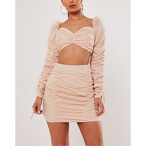 

Women's Blouse - Solid Colored Skirt