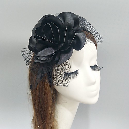 

Кружево / Ткань / Сеть Fascinators / Головные уборы / Аксессуары для волос с Ленты / Ленты / Цветы 1 шт. Свадьба / Особые случаи Заставка