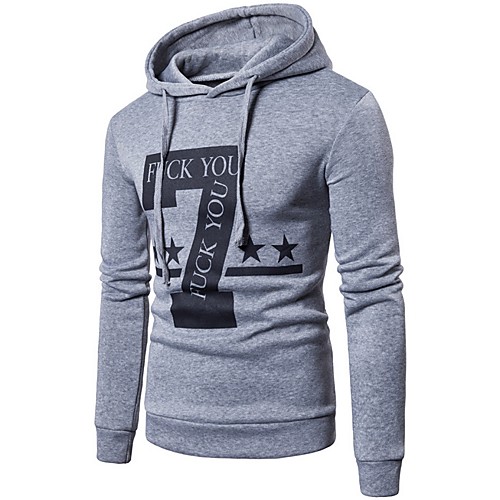 

Men's Casual Hoodie - Letter Black US32 / UK32 / EU40