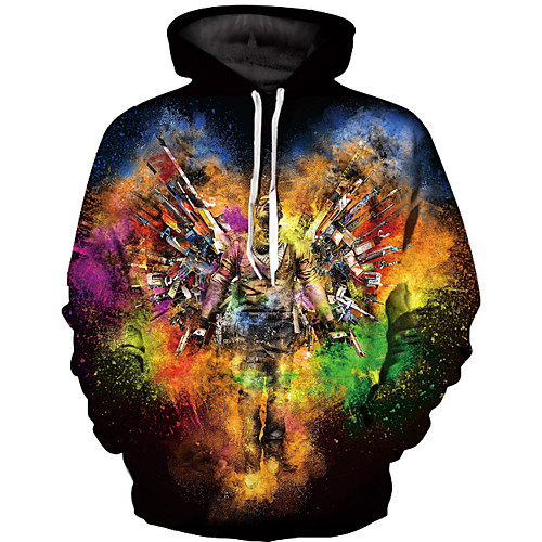 

Men's Basic Hoodie - 3D Rainbow US32 / UK32 / EU40
