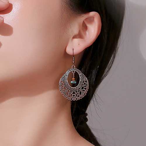

Women's Drop Earrings Earrings Hollow Out Flower Earrings Jewelry Brass For Gift Daily Carnival Prom Club