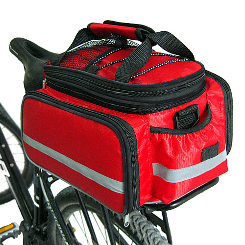 фото Fjqxz сумка на багажник велосипеда / сумка на бока багажника велосипеда сумки на багажник велосипеда большая вместимость водонепроницаемость регулируемый размер велосумка/бардачок нейлон lightinthebox
