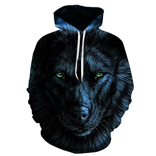 

Men's Casual Hoodie - 3D Blue US32 / UK32 / EU40