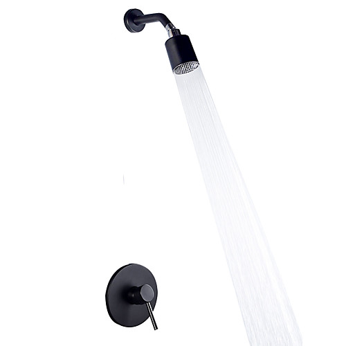 

Смеситель для душа - Современный Окрашенные отделки На стену Керамический клапан Bath Shower Mixer Taps