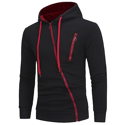 

Men's Casual Hoodie - Solid Colored Black US32 / UK32 / EU40