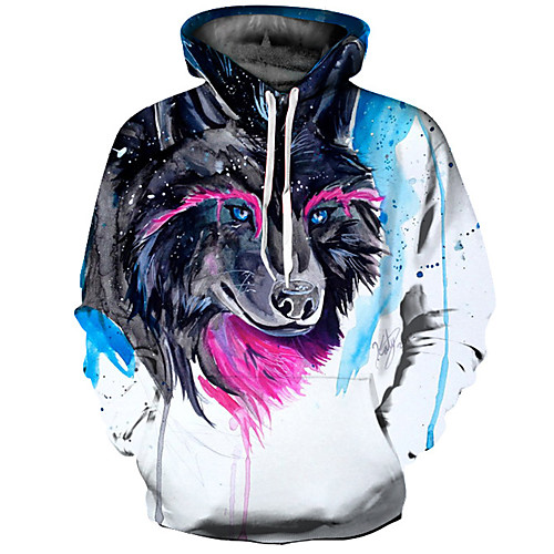 

Men's Basic Hoodie - 3D White US32 / UK32 / EU40