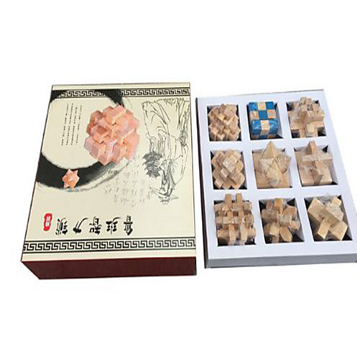 

Jigsaw Puzzle Wooden Puzzle IQ Brain Teaser IQ Test Wooden Unisex Boys' Girls' Toy Gift