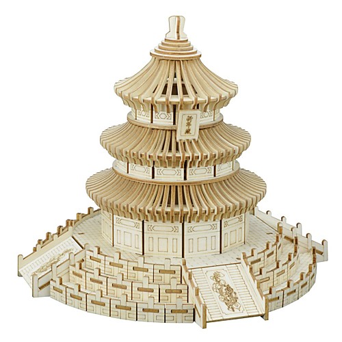 

3D Puzzle Wooden Puzzle Temple of Heaven Simulation Hand-made Wooden 272 pcs Tank Kid's Adults' All Toy Gift