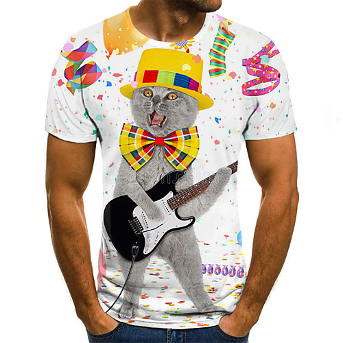 

Men's Daily Basic T-shirt - 3D Rainbow