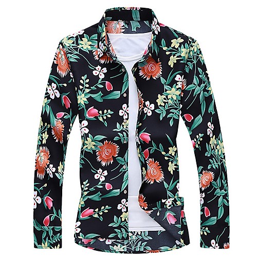 

Men's Daily Shirt - Floral Black