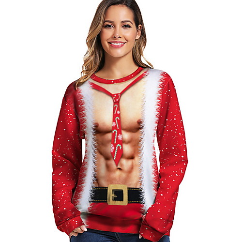 

Men's Casual Sweatshirt - Print Red US32 / UK32 / EU40