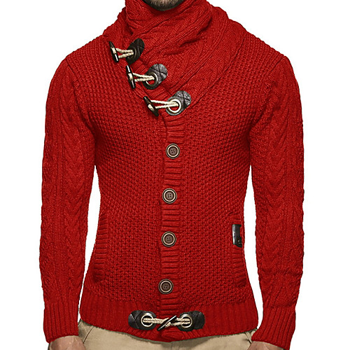 

Men's Solid Colored Long Sleeve Pullover Sweater Jumper, Round Neck Black / Blue / Red US32 / UK32 / EU40 / US34 / UK34 / EU42 / US36 / UK36 / EU44