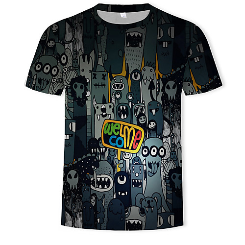 

Men's Daily T-shirt - 3D Print Black