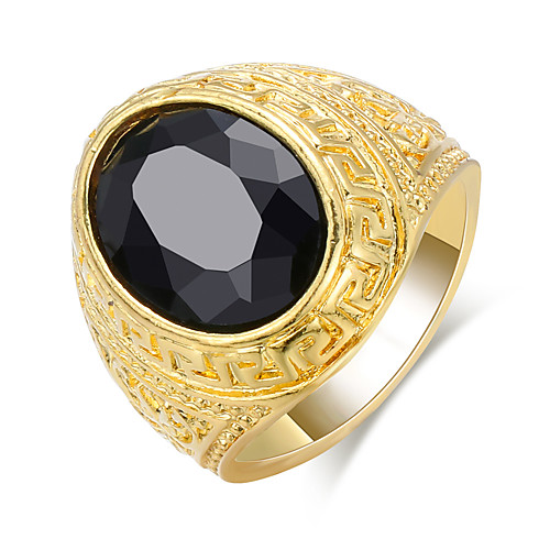 

Couple's Band Ring 1pc Gold Alloy Geometric Punk Trendy Daily Jewelry Geometrical Hope Cool