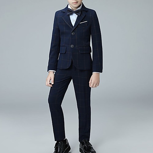 

Dark Navy Polyester Ring Bearer Suit - 1 Piece Includes Coat / Vest / Shirt