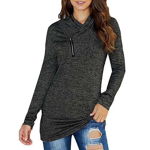 

Women's Basic Sweatshirt - Solid Colored Black S