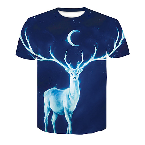 

Men's Daily T-shirt - 3D Print Blue