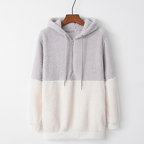 

Women's Basic Hoodie - Color Block Black S