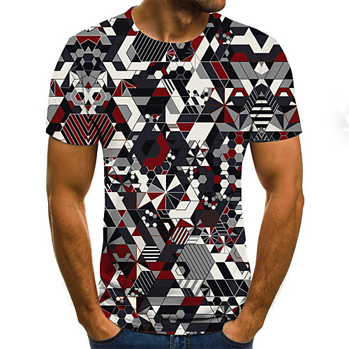 

Men's Daily T-shirt - 3D Print Dark Gray